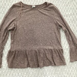 Elle Long Sleeve Mauve sweater size XL